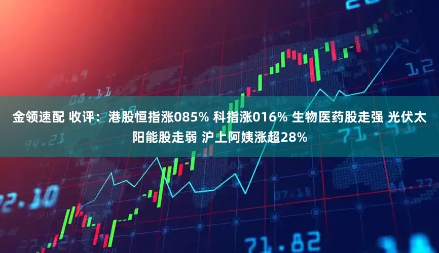 金领速配 收评：港股恒指涨085% 科指涨016% 生物医药股走强 光伏太阳能股走弱 沪上阿姨涨超28%